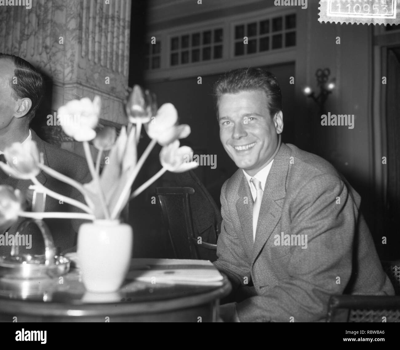 Aankomst Comedie Francaise te Den Haag , Jean Piat, Bestanddeelnr 911-0953. Foto Stock