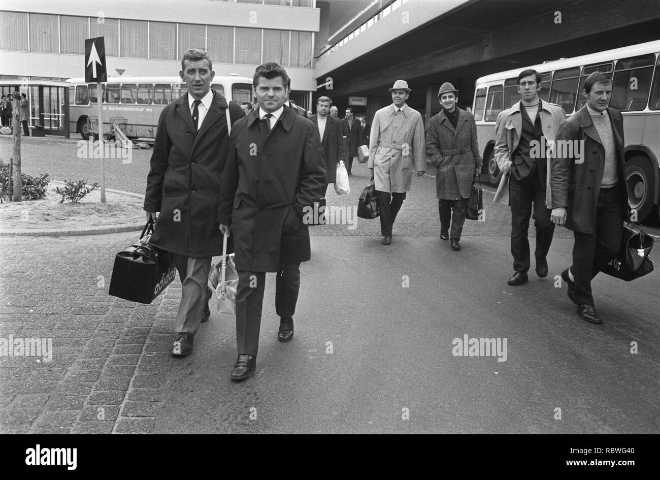 Aankomst op Schiphol, Bestanddeelnr 923-4326. Foto Stock