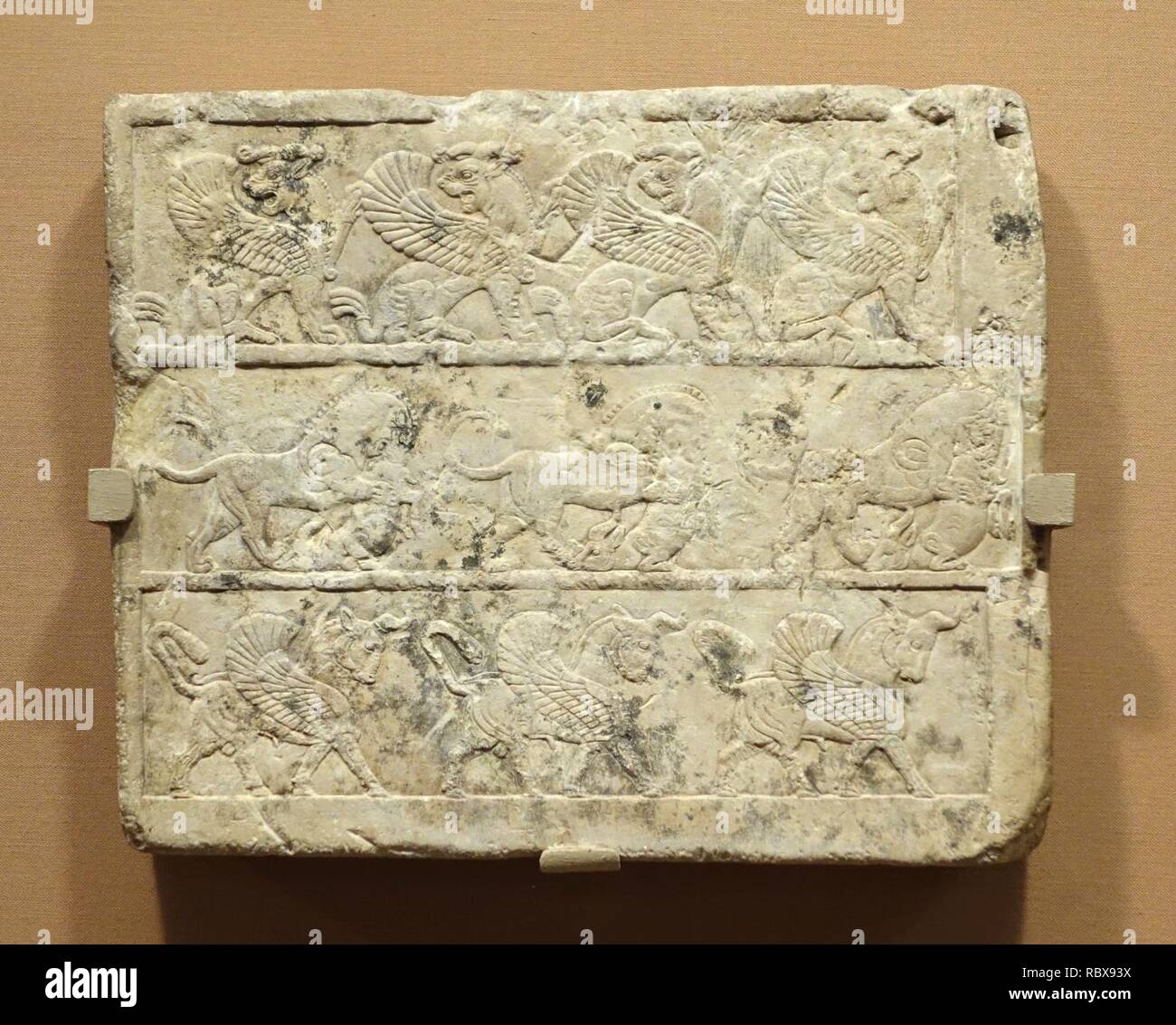 Achemenide pezzo di prova, probabilmente dall'Egitto, periodo Achemenide, 550-330 A.C. calcare - Istituto Orientale museo, Università di Chicago - DSC08004. Foto Stock