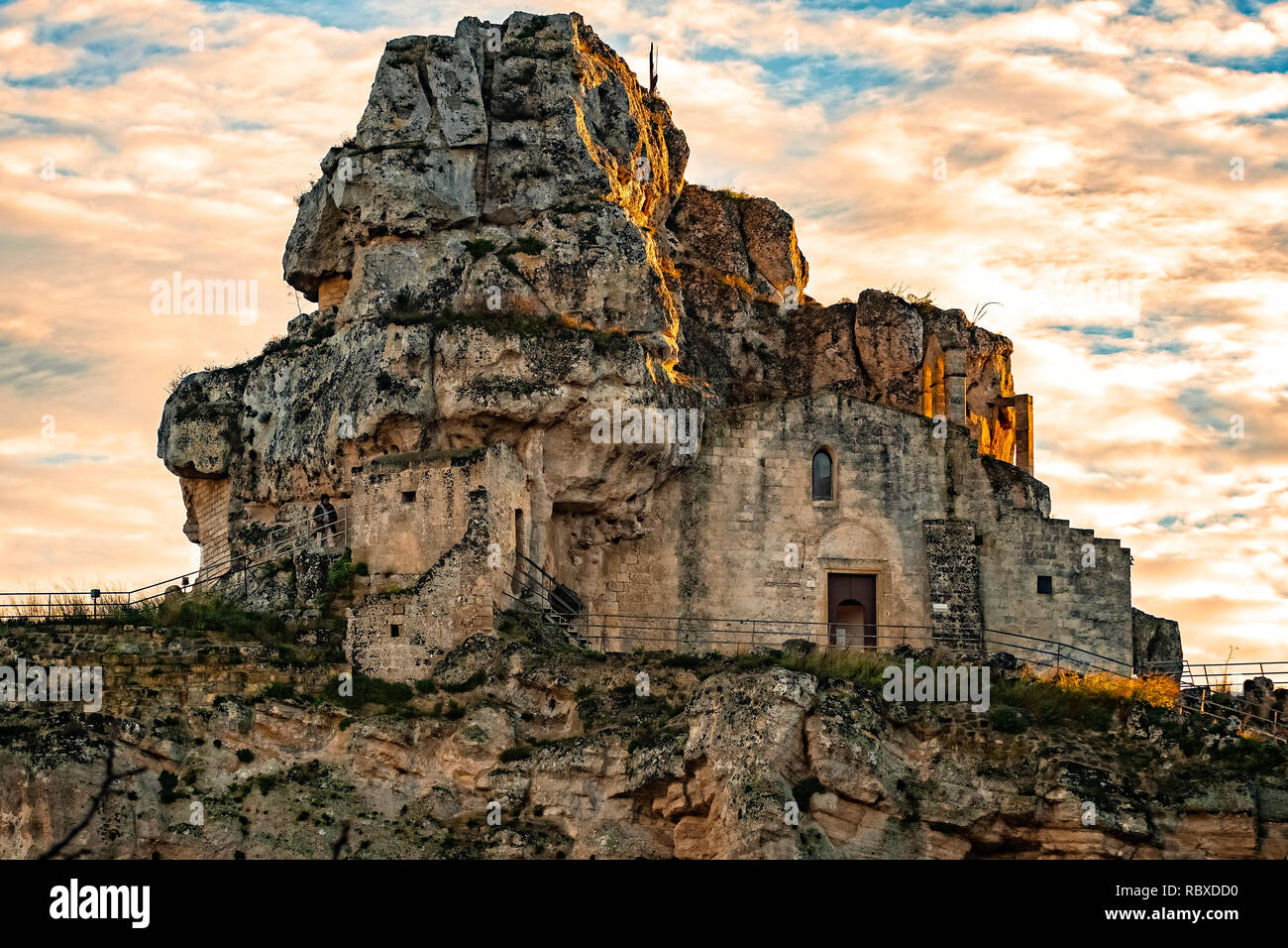 Italia Basilicata Matera Sasso Caveoso chiesa Madonna de Idris Foto Stock