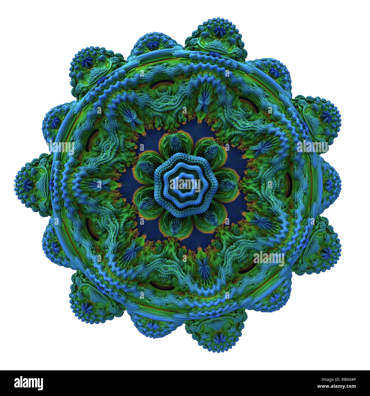 Abstract fractal digital art design 11138 Foto Stock