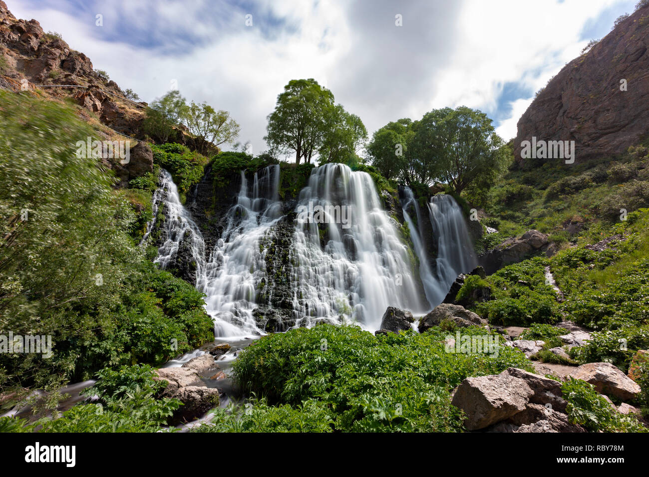 Shaki cascata in prossimità della città di Goris, Armenia. Foto Stock