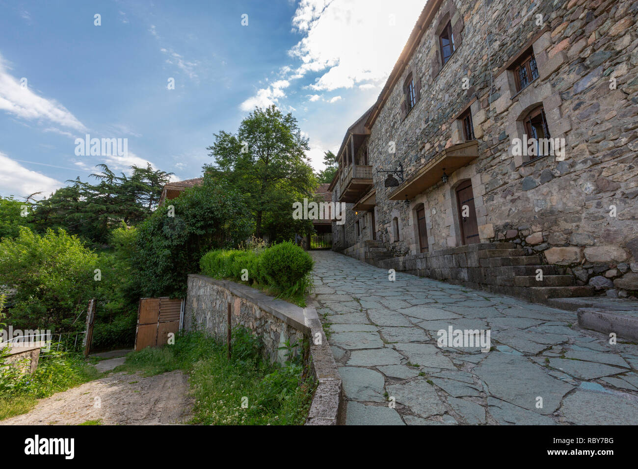 Old Street di Dilijan, Armenia Foto Stock