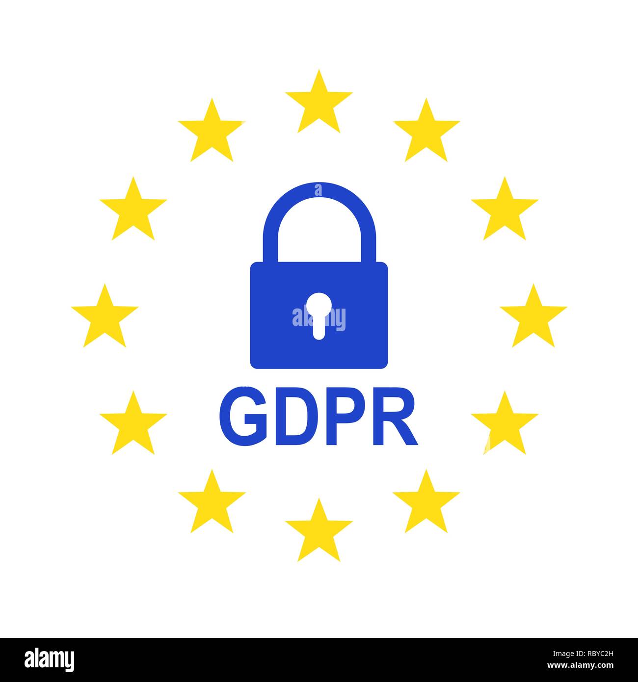 Dati generali del regolamento di protezione (PILR). Illustrazione Vettoriale. Il PILR simbolo isolato Illustrazione Vettoriale