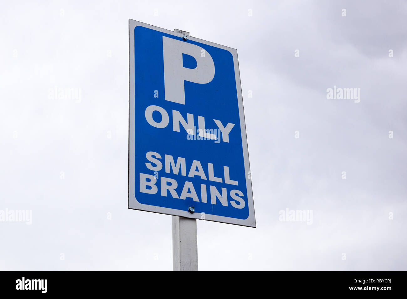 Segnale di stazionamento . segnale di parcheggio riservato per determinate categorie Foto Stock