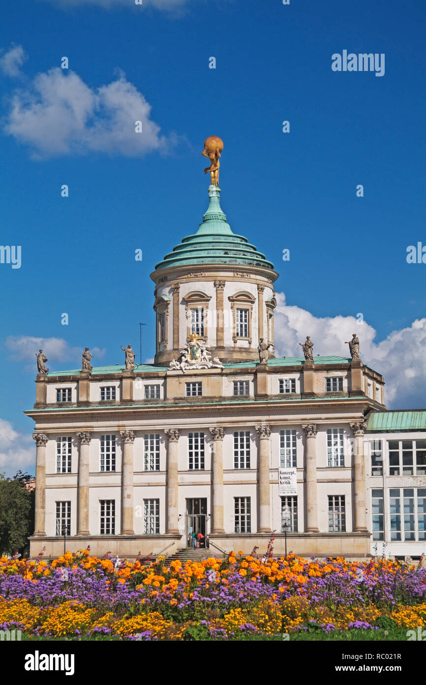 Altes Rathaus, Baumeister Johann Boumann, 1753-1755, Potsdam, Brandeburgo, Deutschland, Europa | Municipio della Città Vecchia, Potsdam, Brandeburgo, Germania, Europa Foto Stock