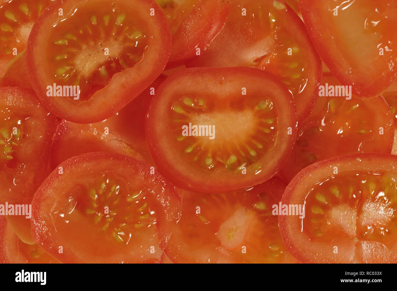 Geschnittene Tomaten | tagliate i pomodori Foto Stock