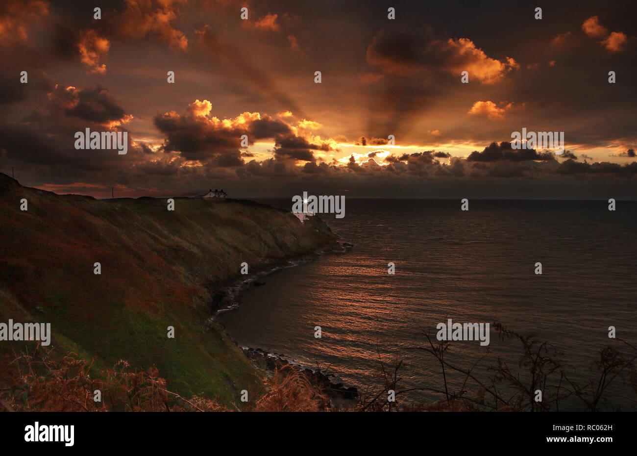 Faro di Baily howth, Dublino Foto Stock