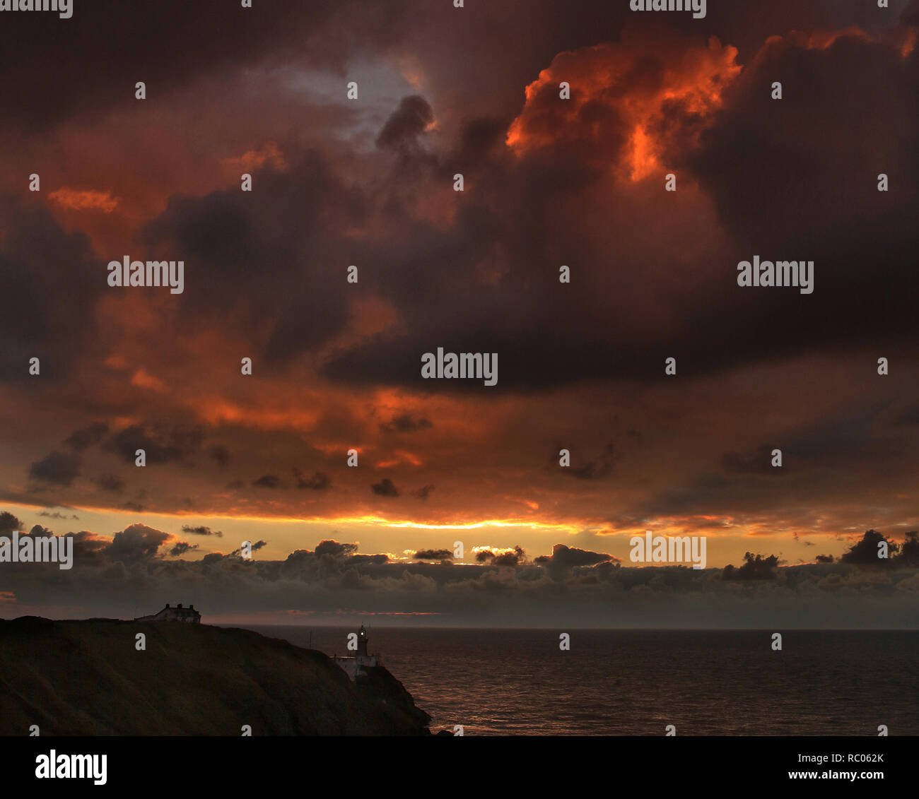 Faro di Baily howth, Dublino Foto Stock