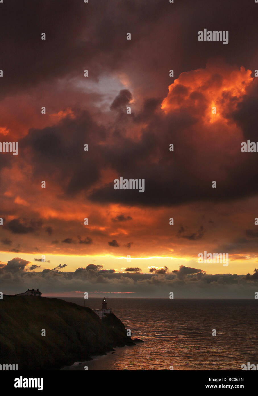 Faro di Baily howth, Dublino Foto Stock