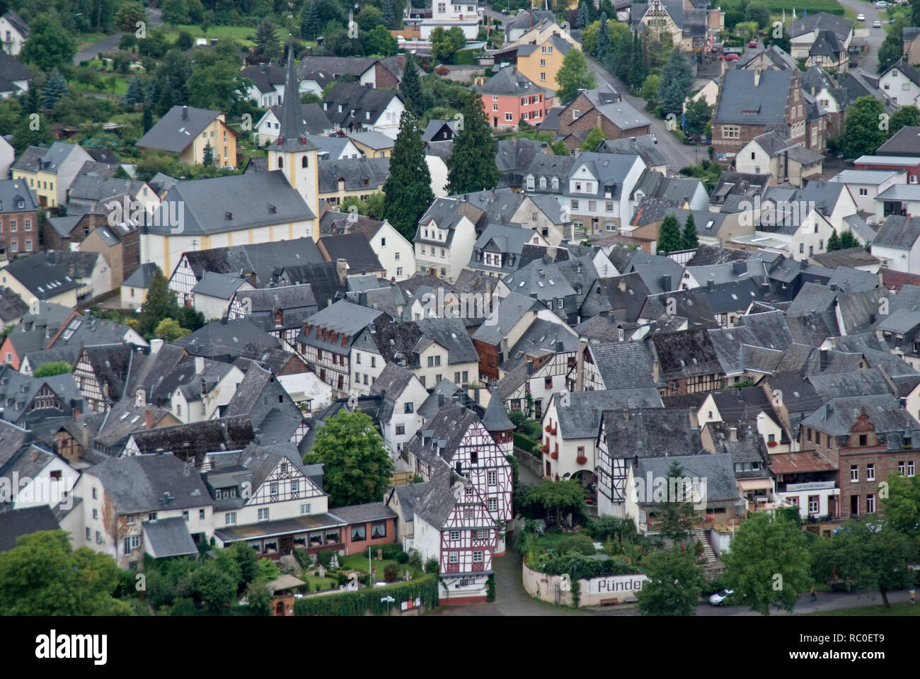 Mosel bei Pünderich, Mittelmosel, Landkreis Cochem-Zell, Rheinland-Pfalz, Germania, Europa | fiume Mosella vicino Puenderich, Renania-Palatinato Foto Stock