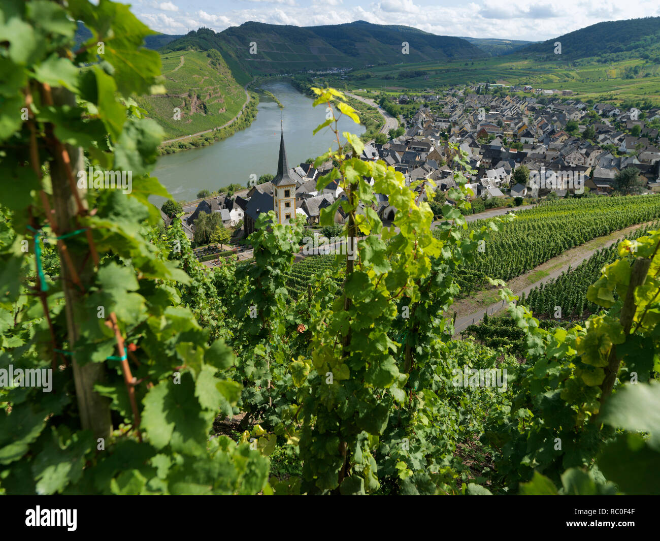 Bremm, Mittelmosel, Calmont, Landkreis Cochem-Zell Renania-Palatinato, Deutschland, Europa | Bremm, Calmont, distretto Cochem-Zell, Medio Mosella, Reno Foto Stock