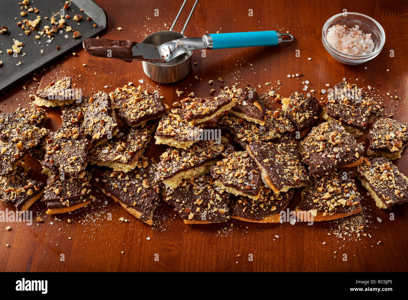 Cheto cracker toffee Foto Stock