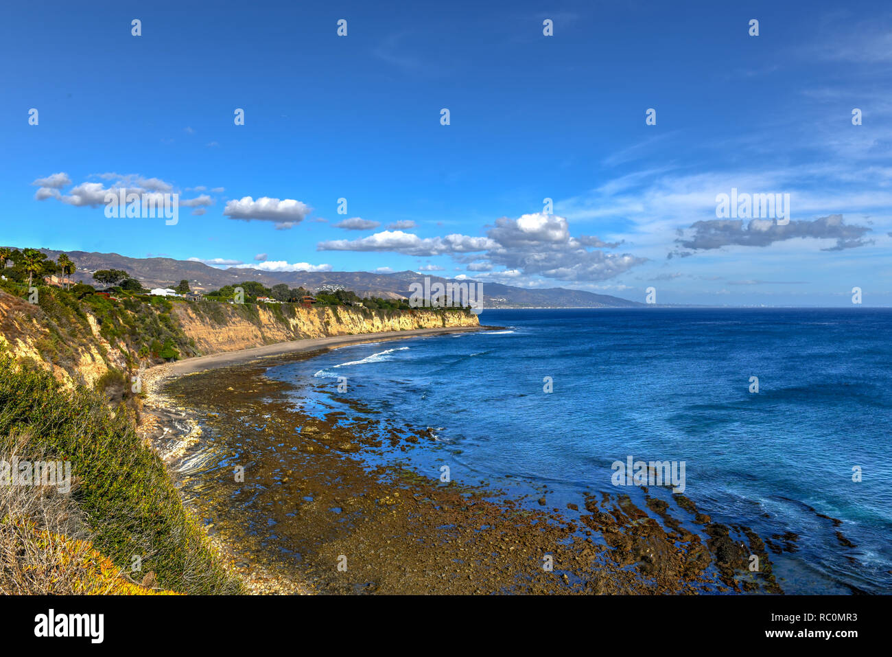 Point Dume State Beach e preservare in Malibu, California Foto Stock