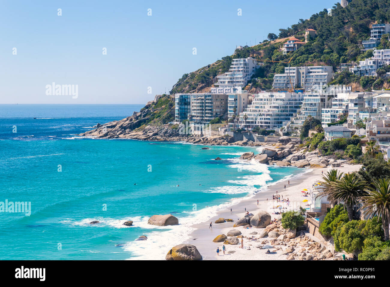 Clifton Beach - il più costoso e di lusso posto del Sud Africa Foto Stock