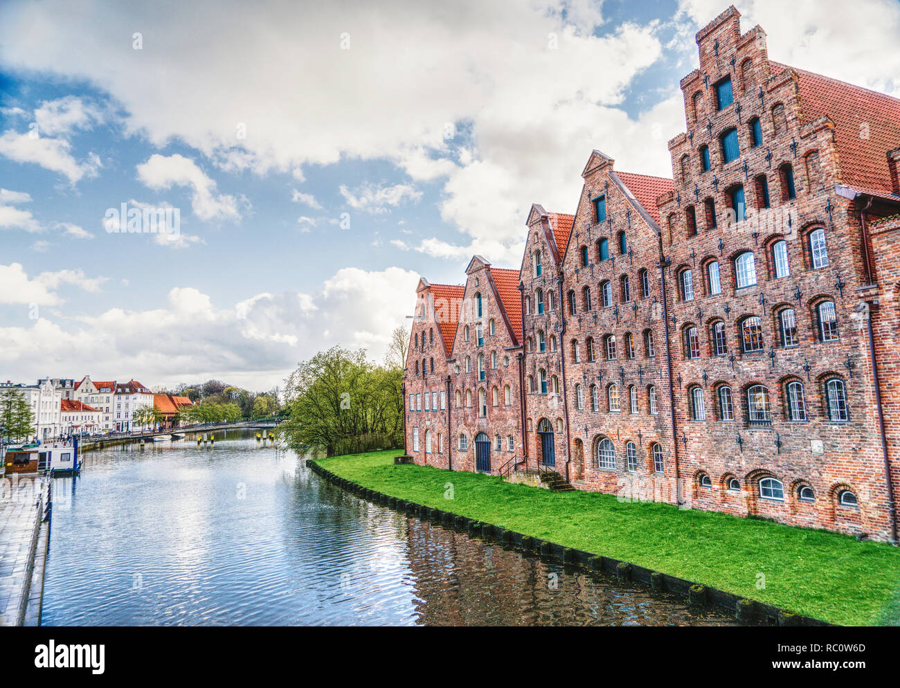 Lübeck, Lagerhäuser Foto Stock