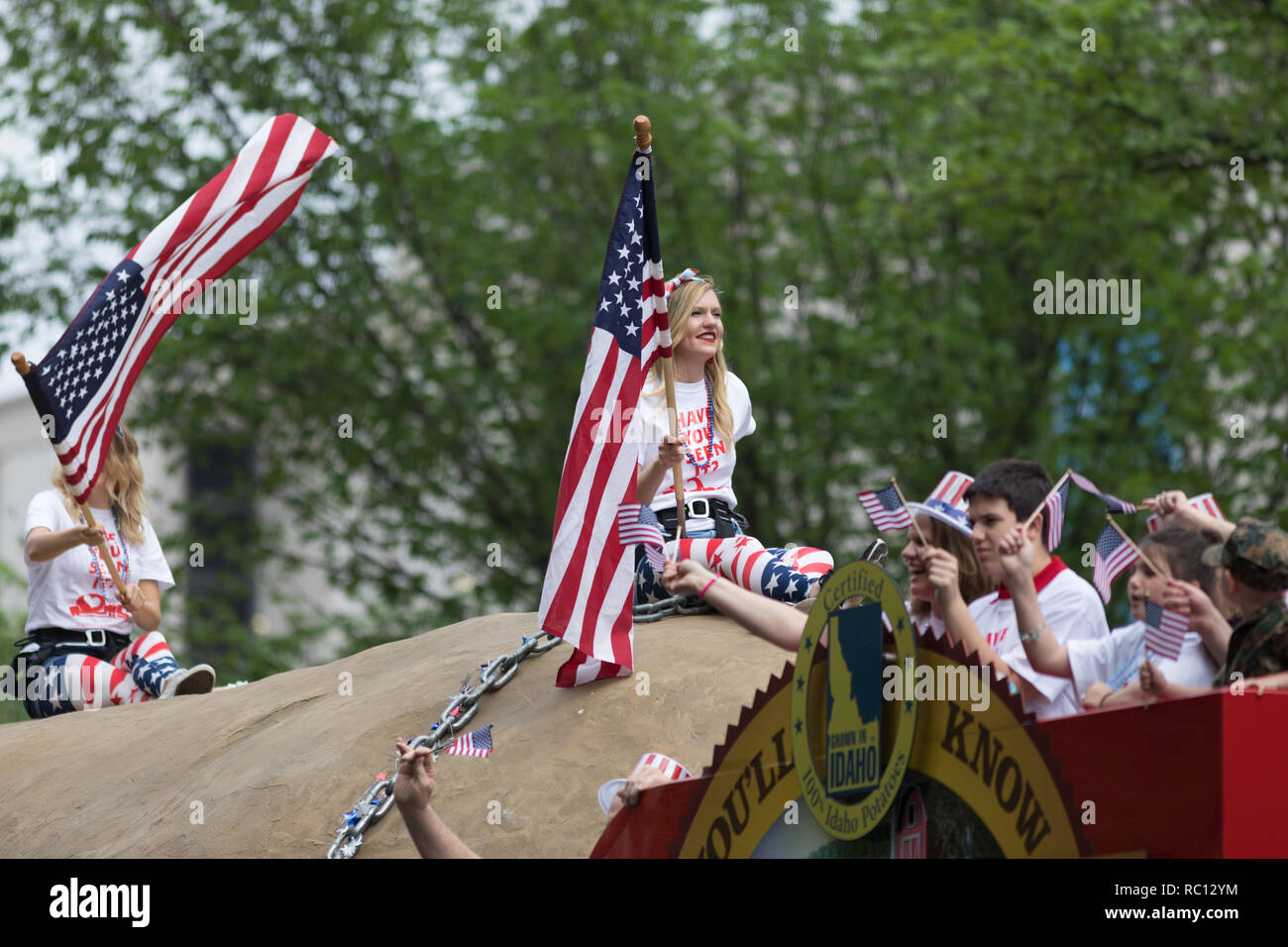 Washington, Stati Uniti d'America - 28 Maggio 2018: il National Memorial Day Parade, Foto Stock