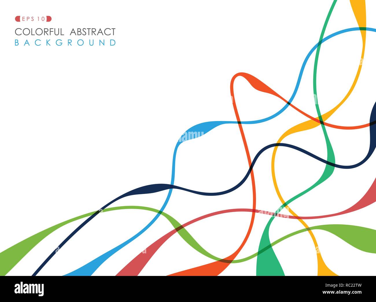 Abstract di coloful libera forma geometrica della linea business presentation background, EPS vettoriali10 Illustrazione Vettoriale