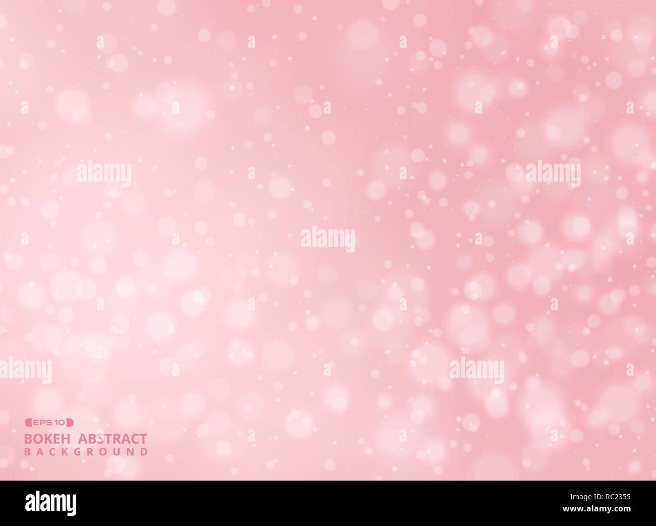 Gradiente di colore rosa con sfondo astrazione di bokeh pattern, illustrazione eps vettoriali10 Illustrazione Vettoriale