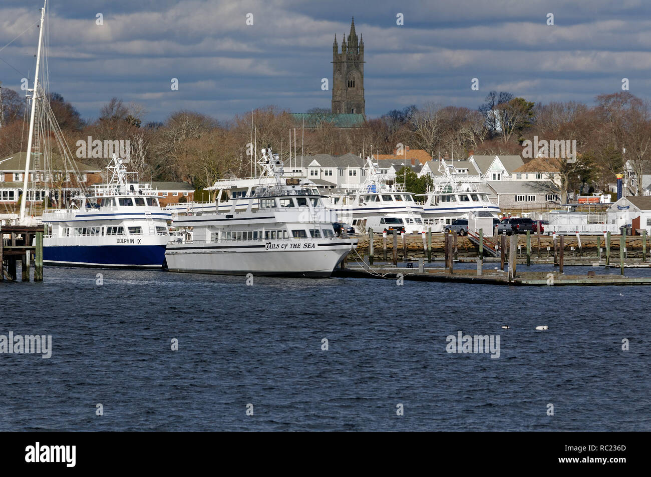 Traghetti e crociere di piacere a New Bedford, Massachusetts, STATI UNITI D'AMERICA Foto Stock