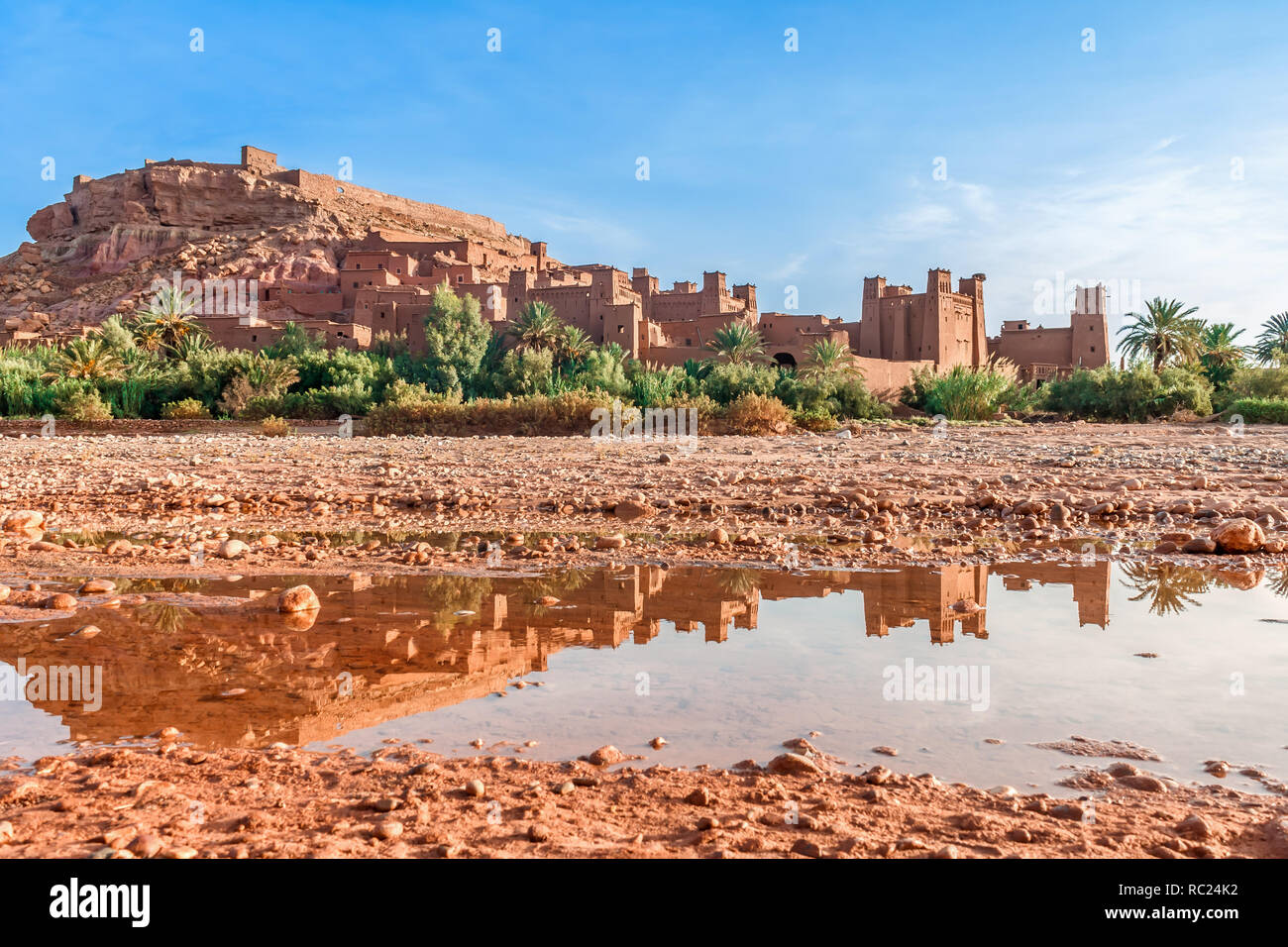 Kasbah Ait Ben Haddou nell'Atlante del Marocco. Patrimonio Mondiale dell'UNESCO. Foto Stock