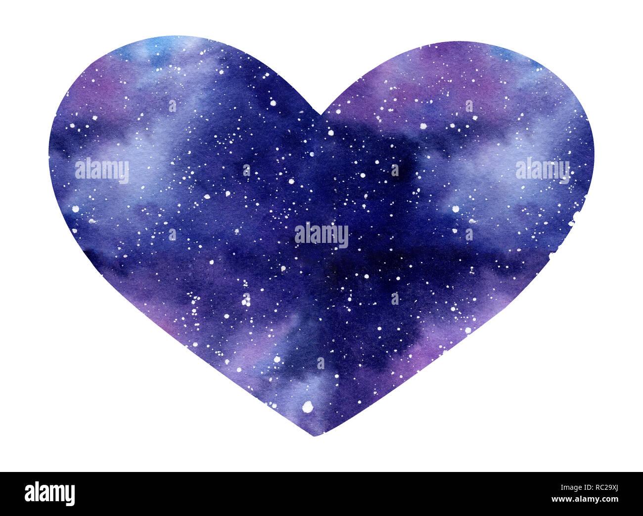 Dipinto A Mano Ad Acquarello Illustrazione Galaxy Nella