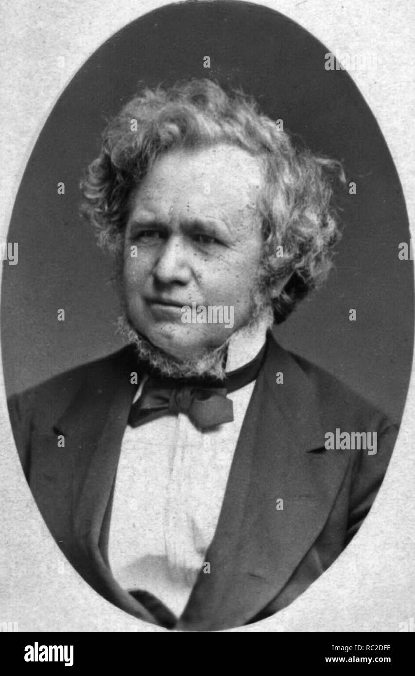 Carl Christian Hall (1812 - 1888) Danese statista, servita come il Presidente del Consiglio della Danimarca (Primo Ministro), in primo luogo dal 1857 al 1859 e di nuovo dal 1860 al 1863. Foto Stock