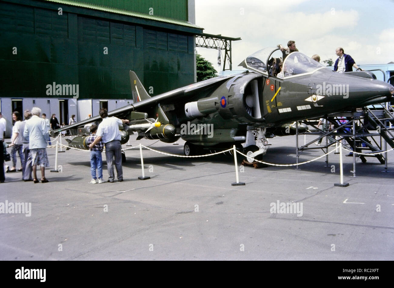 Harrier GR3 aeromobili a RAF Cosford 1995 Foto Stock