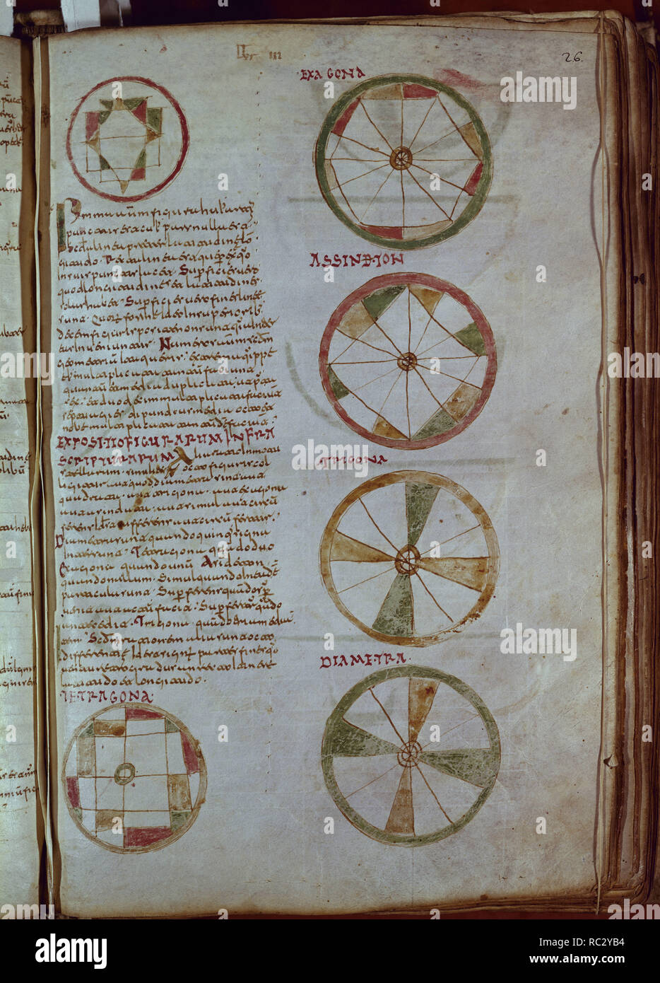 PAGINA DE LAS 'ETIMOLOGIAS'-uomo MOZARABE S IX-F 26-VIT 14-3(FILOSOFIA S VI). Autore: Sant Isidoro di Siviglia. Posizione: Biblioteca Nacional-COLECCION. MADRID. Spagna. Foto Stock