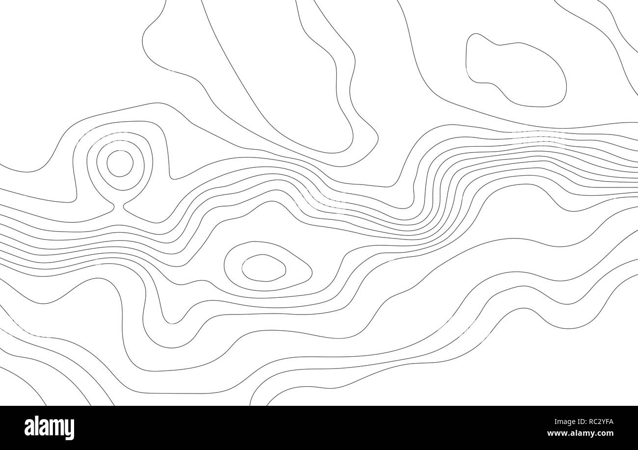 Abstract mappa topografica. Illustrazione Vettoriale . Illustrazione Vettoriale