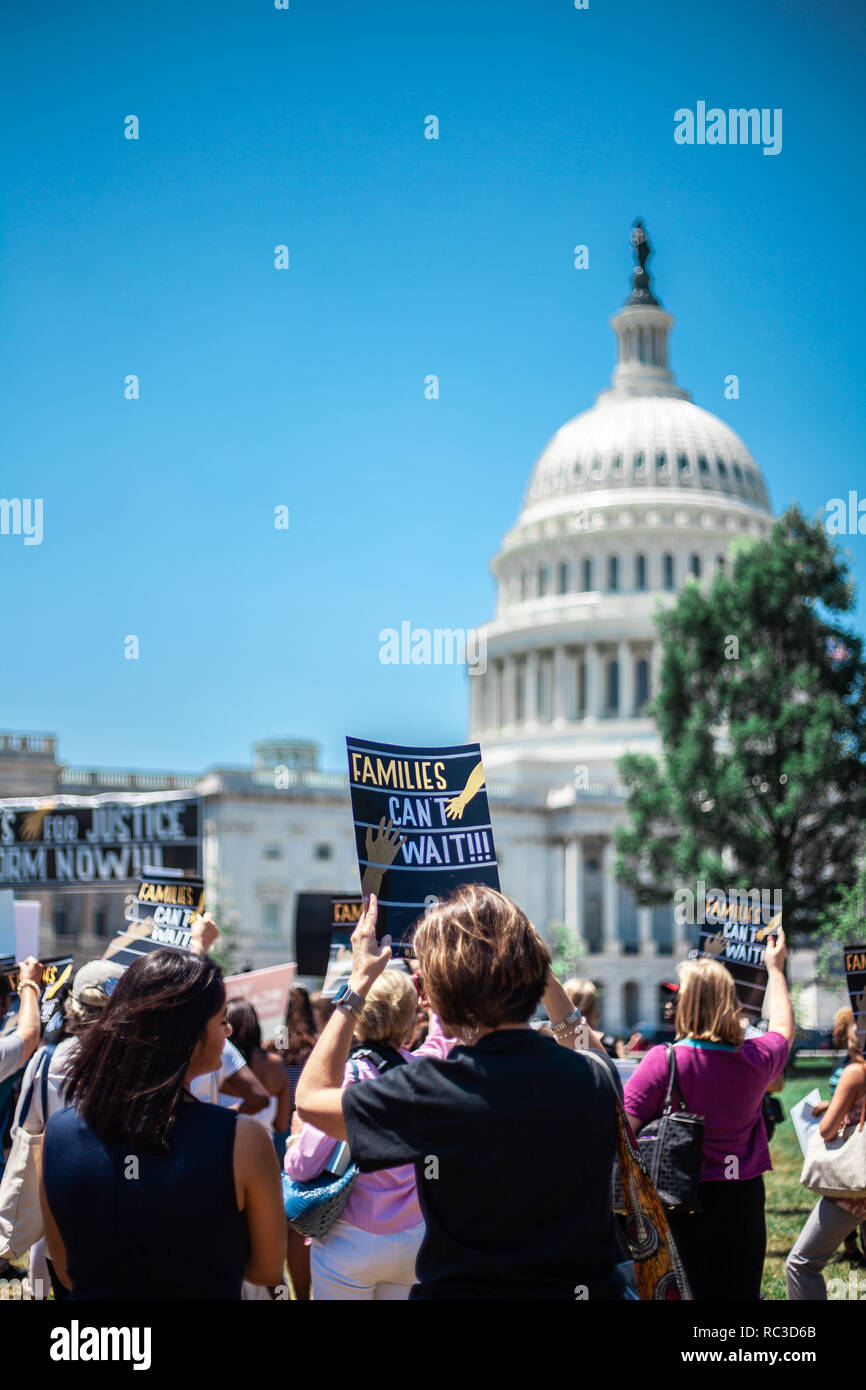 La riforma del sistema penale rally su Capitol Hill Foto Stock
