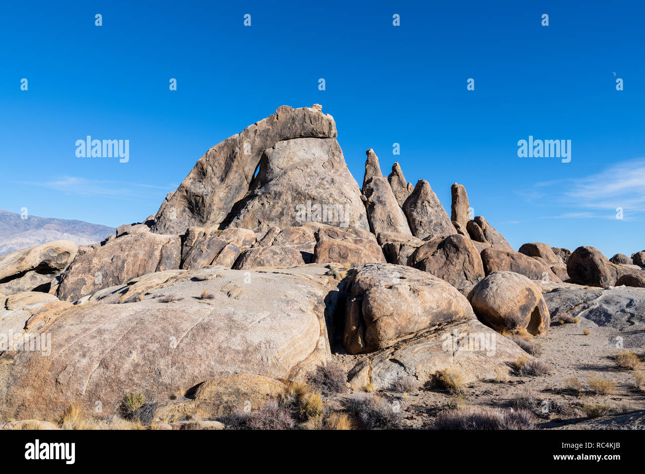 Strane formazioni rocciose in Alabama colline della California, Stati Uniti d'America Foto Stock