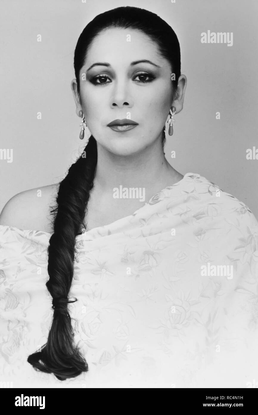 PANTOJA , Isabel. MARIA Isabel Pantoja Martin. CANTANTE ESPAÑOLA. FOTO PROMOCIONAL Discoteca ' SE ME Enamora EL ALMA ' 1989. Foto Stock
