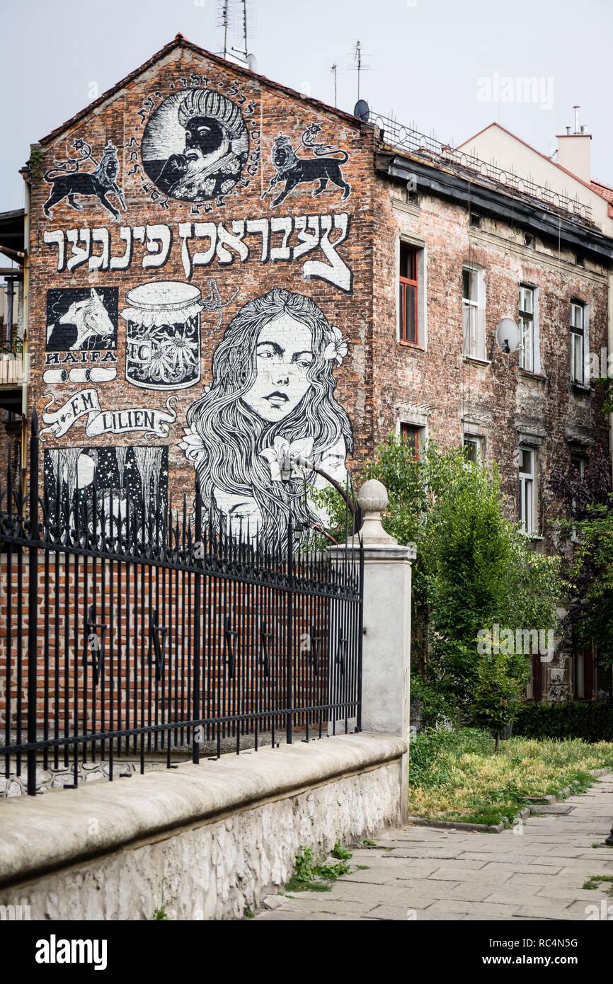 Núcleo de medievale Kazimierz, Centro Histórico de los judíos ,Cracovia,Polonia, Europa orientale. Foto Stock