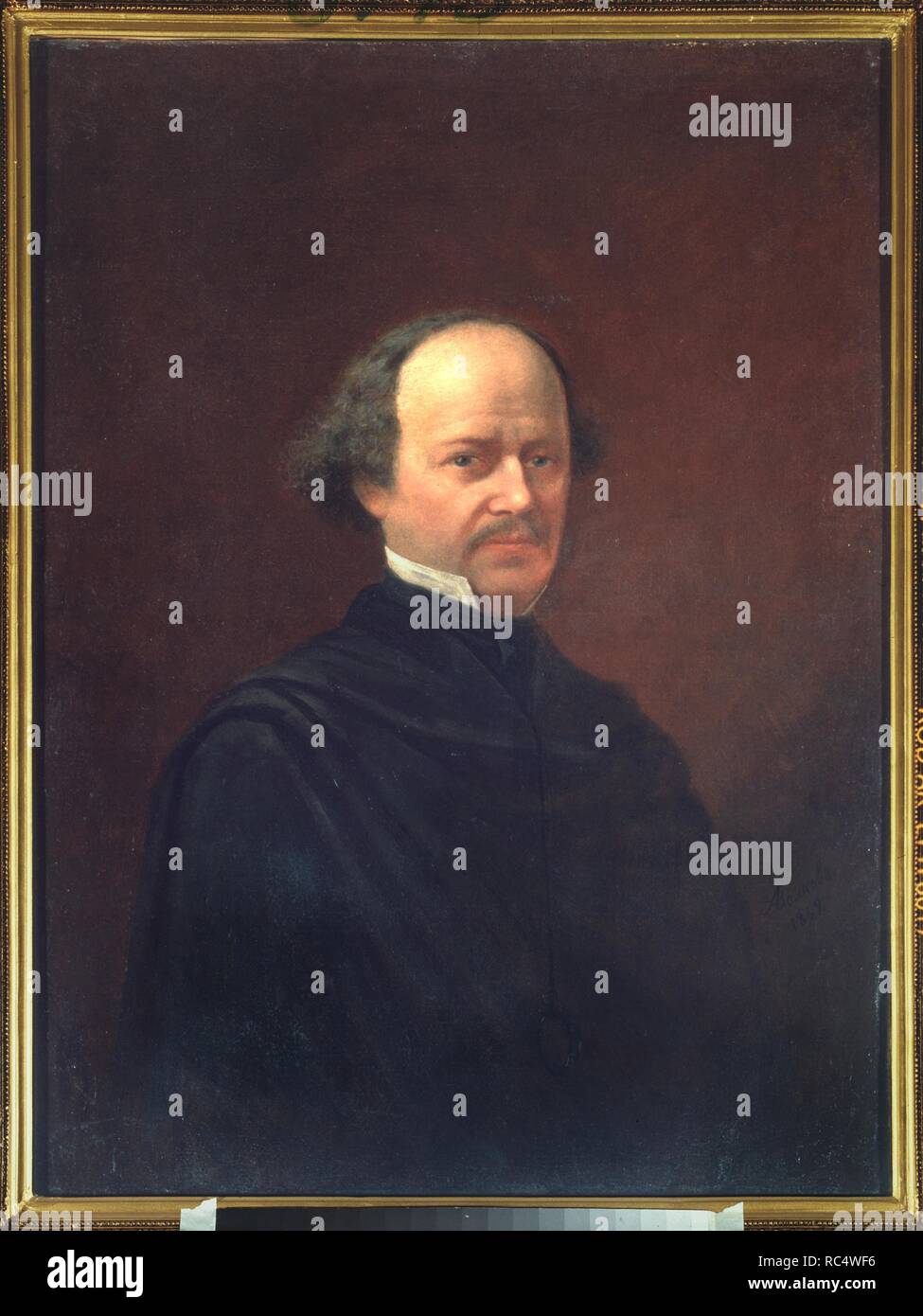 Ritratto del compositore Alexander Dargomyzhsky (1813-1869). Museo: Centrale di Stato M. Museo Glinka di Musica di Mosca. Autore: Volkov, Adrian Markovich. Foto Stock