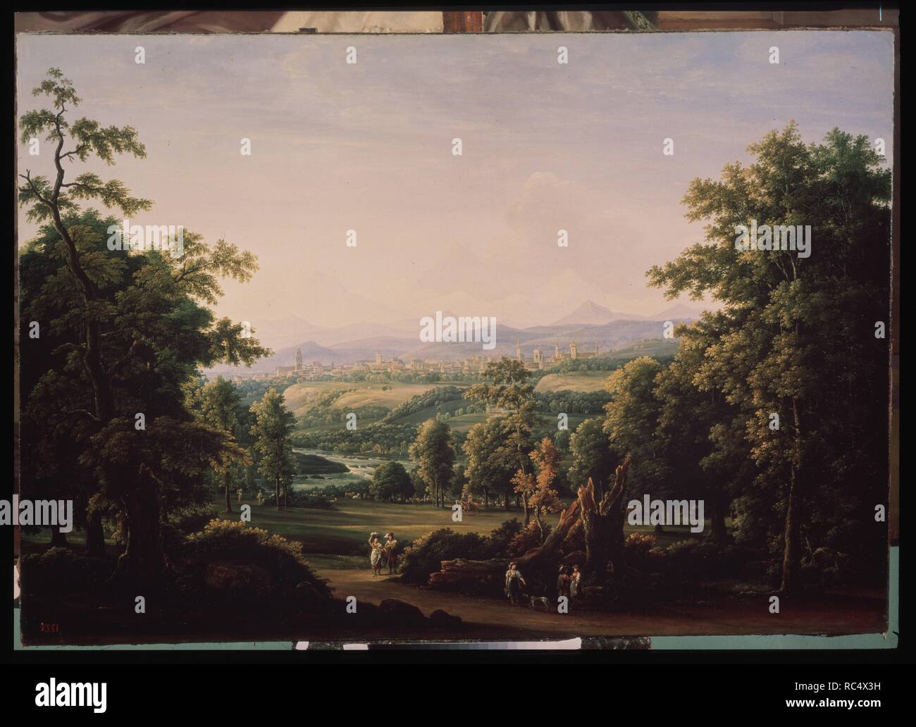 Il paesaggio nei pressi di Berna. Museo: State Russian Museum di San Pietroburgo. Autore: Matveyev, Fëdor Mikhailovic. Foto Stock