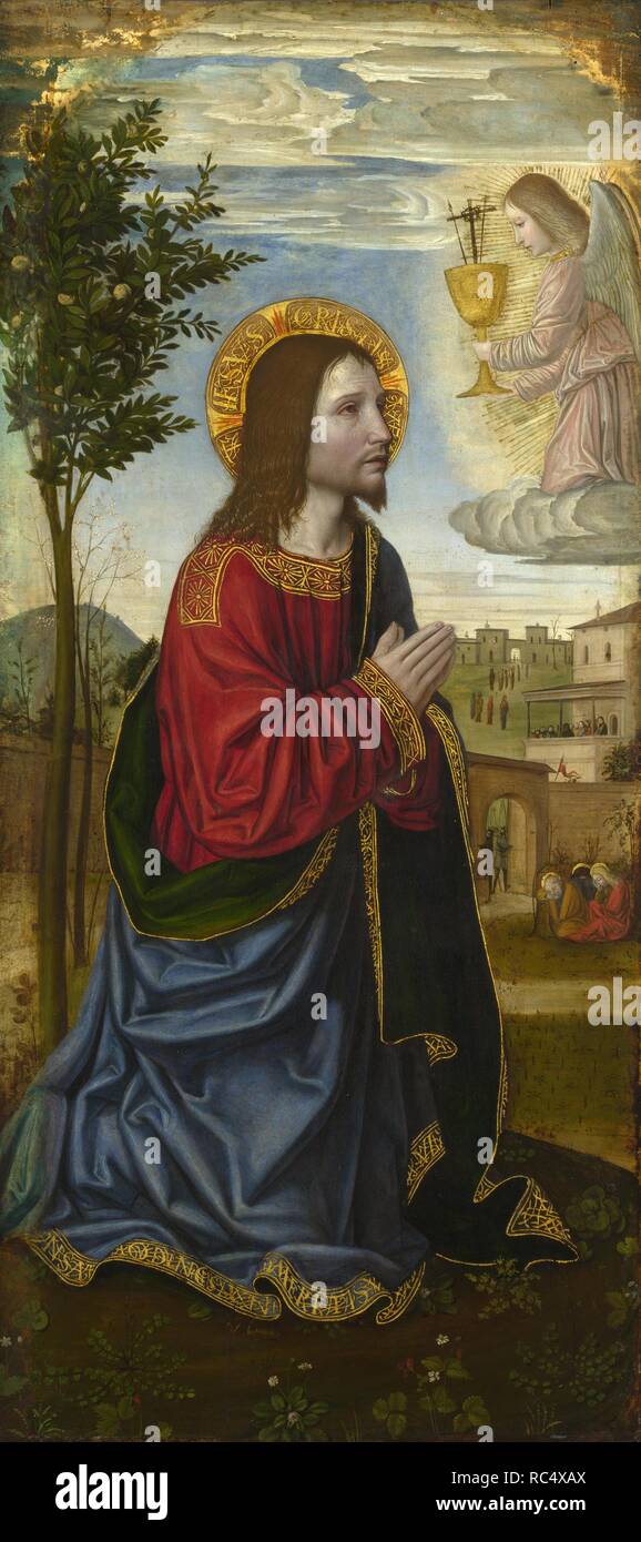 L'agonia nel giardino. Museo: National Gallery di Londra. Autore: Bergognone, Ambrogio. Foto Stock