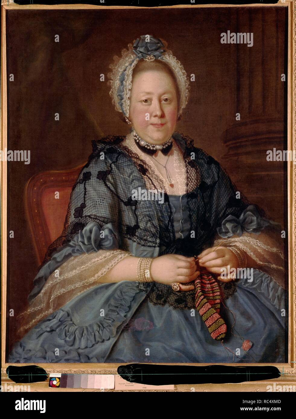 Ritratto della contessa Tolstaya, née Lopukhina. Museo : Museo di Arte Russa, Kiev. Autore: ARGUNOV, IVAN PETROVICH. Foto Stock