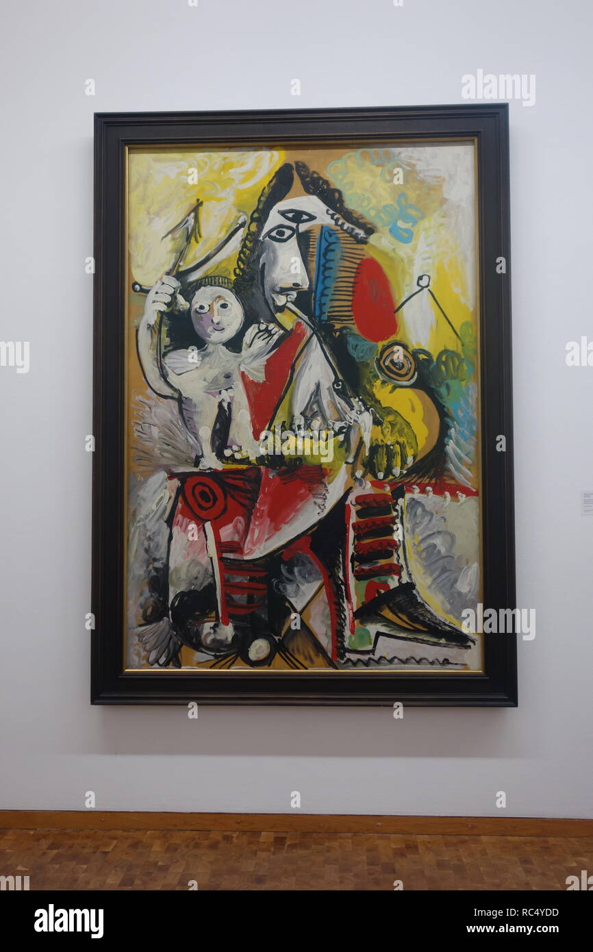 Musketeer e Amor, 1969 da Pablo Picasso appesi al Museo Ludwig di Colonia, home la terza più grande collezione di quadri di Picasso nel mondo. Foto Stock
