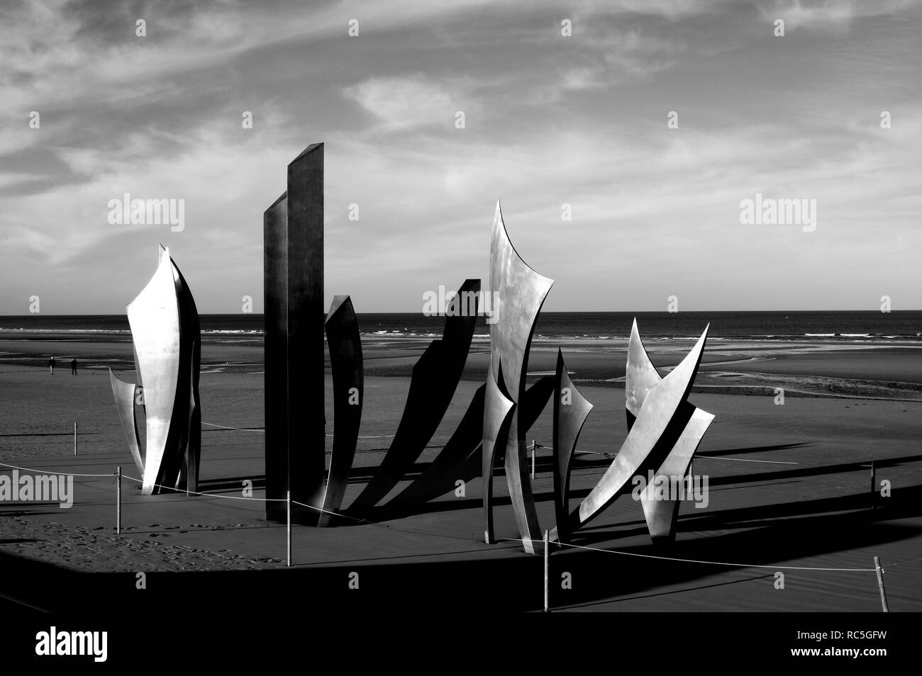 La Normandia American Cimitero e memoriale, Colleville-sur-Mer, Normandia, Francia Foto Stock