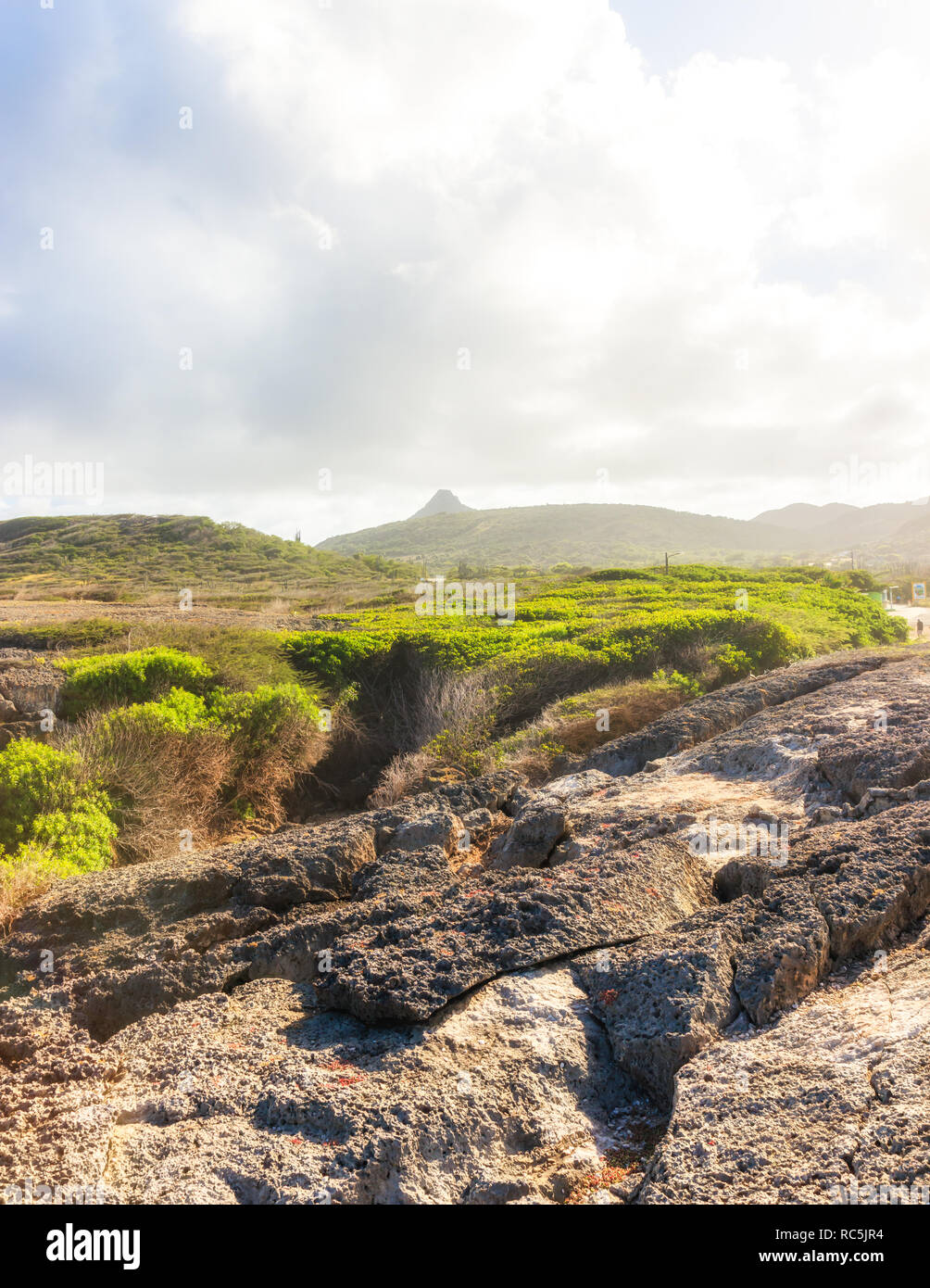 Shete Boka National Park in Curacao Foto Stock