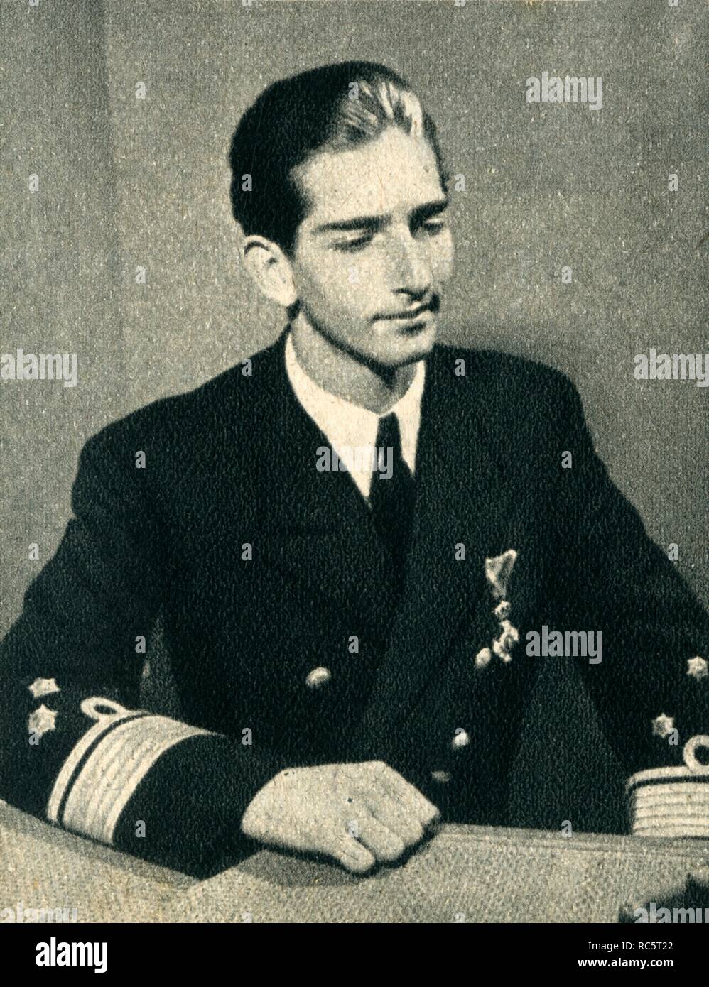 "H.M. Re Pietro di Jugoslavia", 1942. Creatore: sconosciuto. Foto Stock