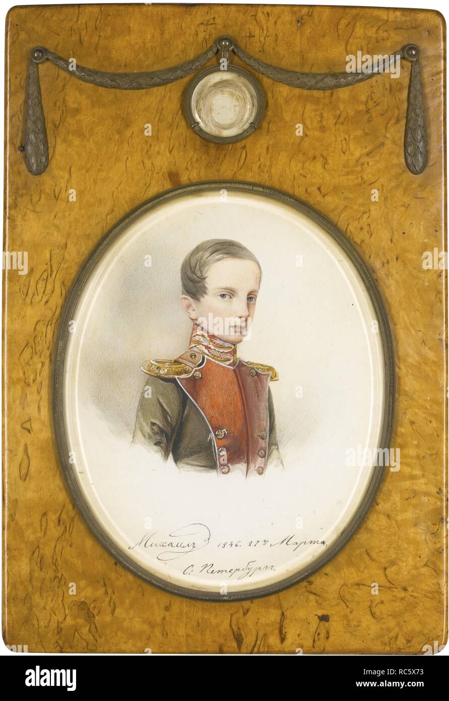Ritratto del Granduca Michael Nikolaevich della Russia (1832-1909). Museo: Collezione privata. Autore: anonimo. Foto Stock