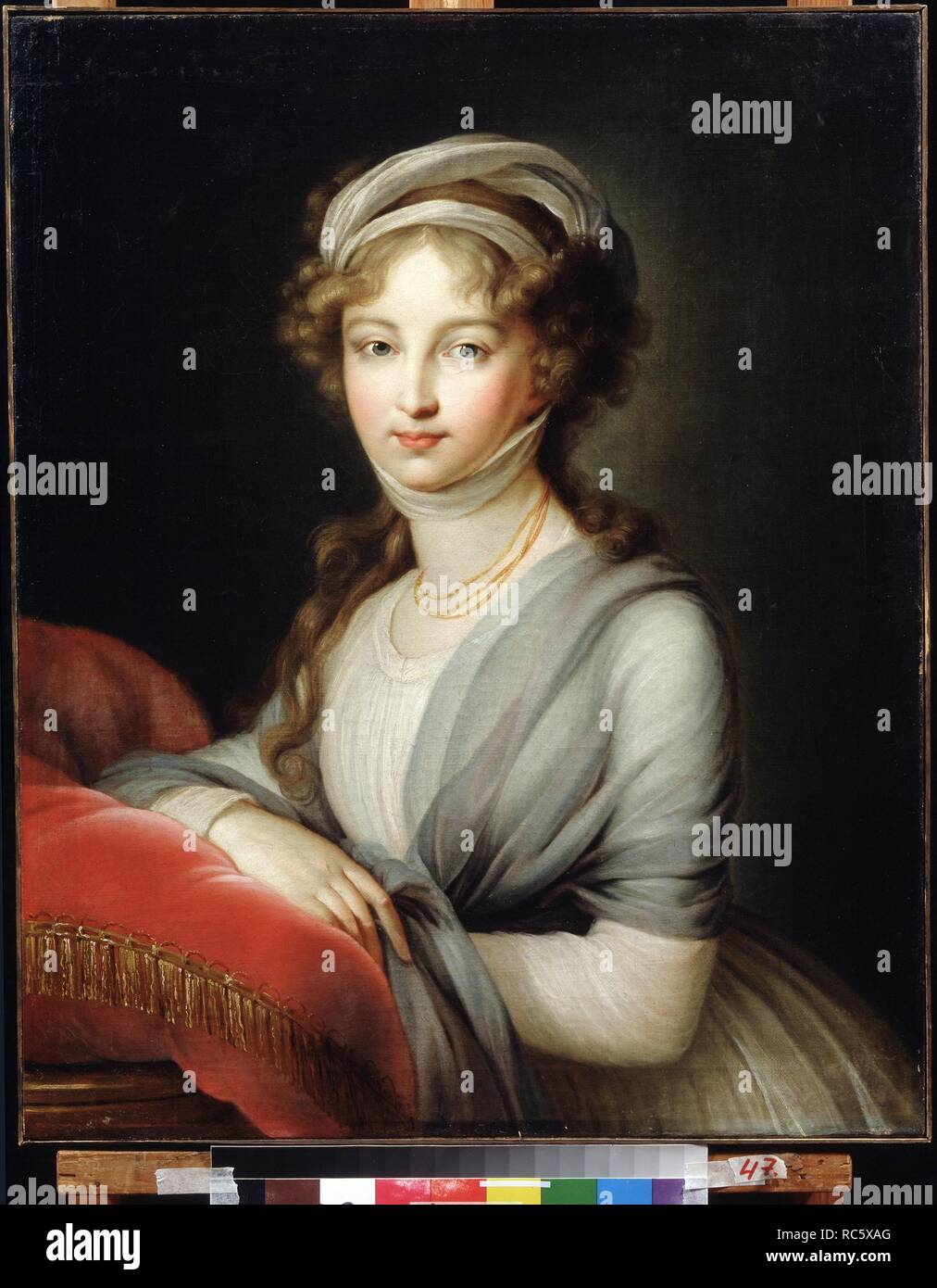 Ritratto di imperatrice Elisabetta Alexeievna, Principessa Luisa di Baden (1779-1826). Museo Regionale: A. Deineka Galleria d'Arte di Kursk. Autore: Vigée-Lebrun, Marie Louise Elisabeth. Foto Stock