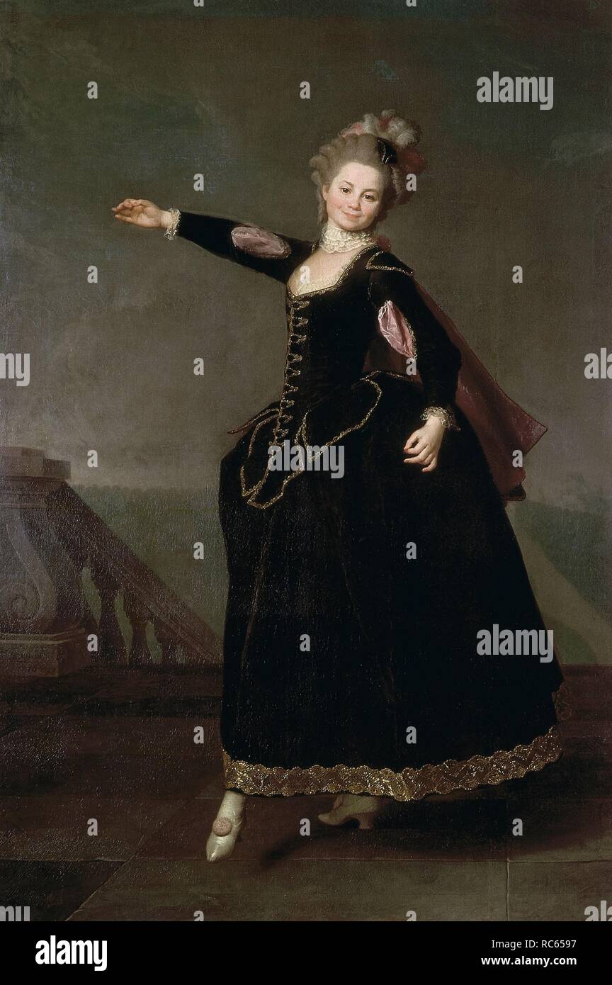 Ritratto di Natalia Semenovna Borshcheva (1758-1843). Museo: State Russian Museum di San Pietroburgo. Autore: Levitsky, Dmitri Grigorievich. Foto Stock