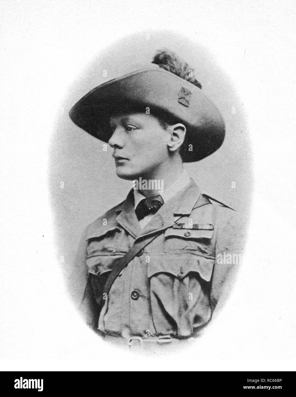 Winston Churchill in Sud Africa durante la Guerra Boera. 1900 Foto Stock