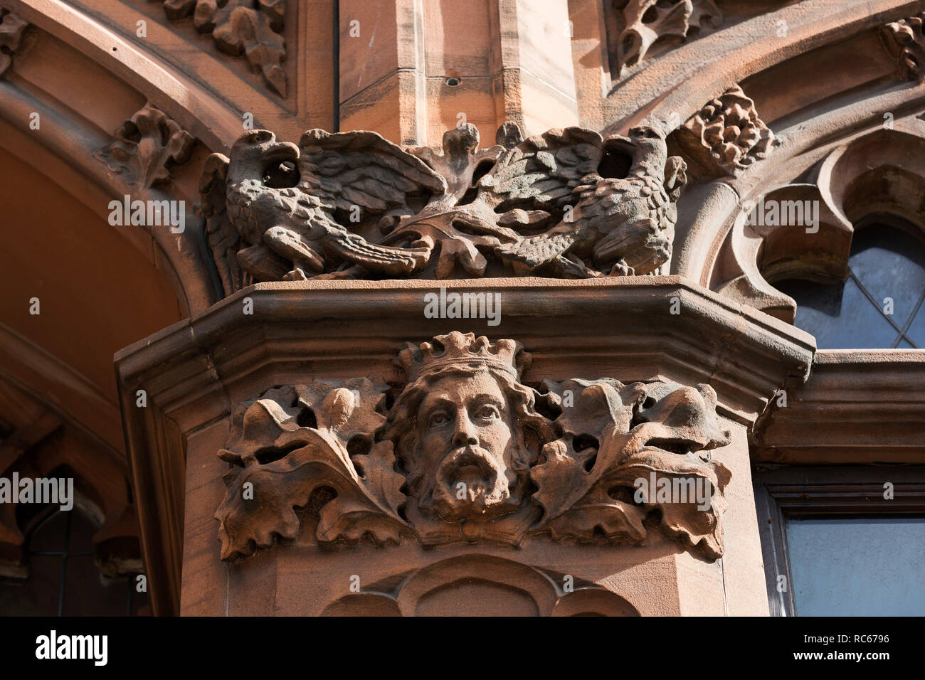 Dettagli architettonici, Belfast Foto Stock