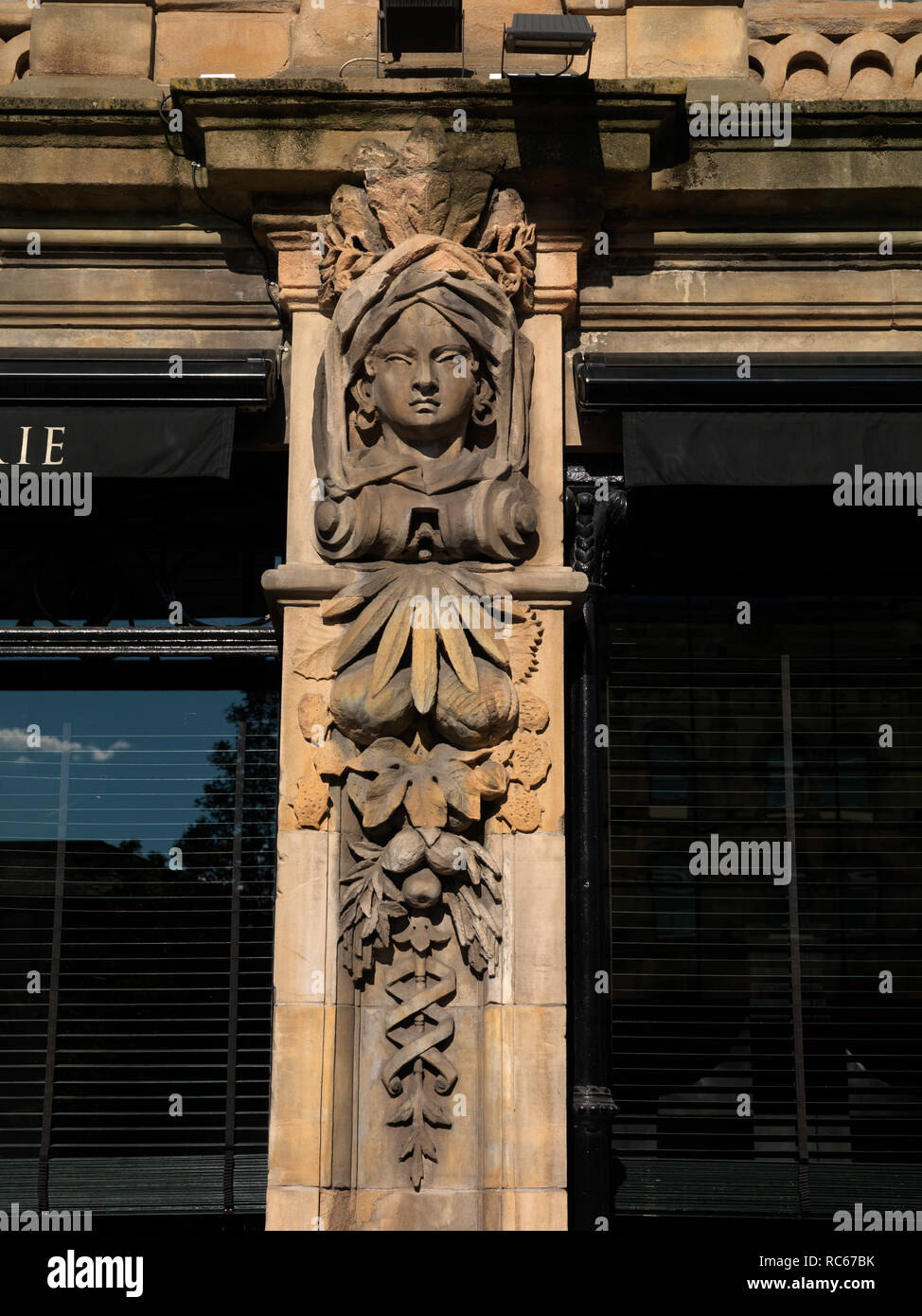 Dettagli architettonici, Belfast Foto Stock