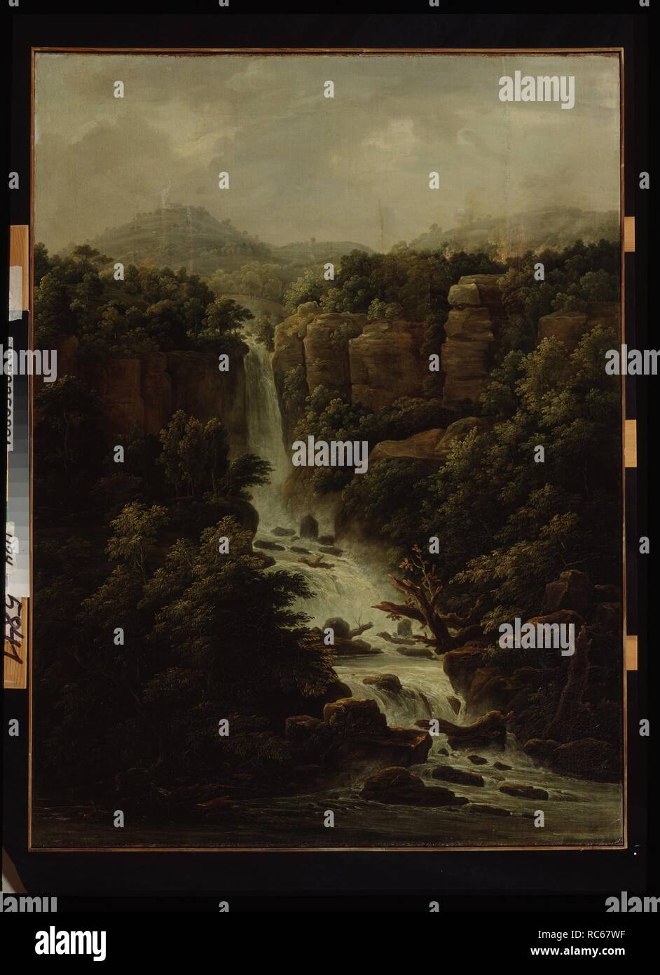 Cascata in prossimità del palazzo papale a Roma. Museo: Stato Art Museum, Nizhny Novgorod. Autore: Matveyev, Fëdor Mikhailovic. Foto Stock