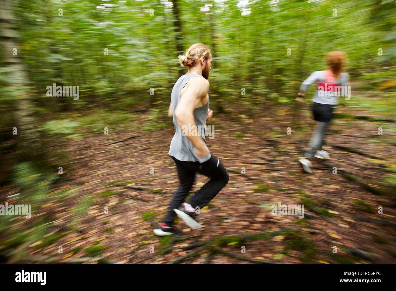 Corre veloce Foto Stock